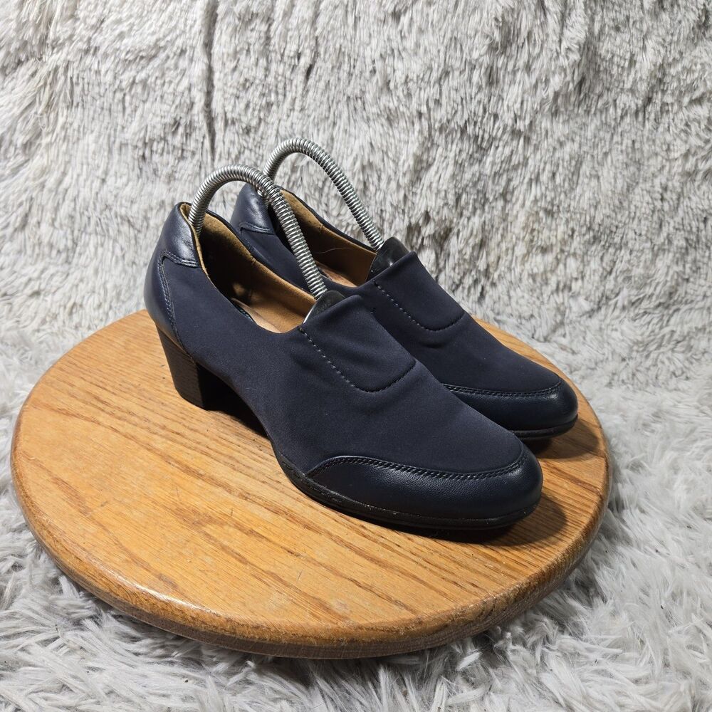 Montana Artisian Comfort Formal Pumps Crystal Blue Heels Womens Size 9.5M Sexy